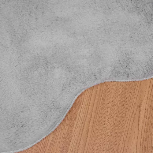  Mű Nyúl Szőr Szőnyeg Olite Szürke 50 x 80 cm Poliészter