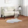  Mű Nyúl Szőr Szőnyeg Olite Szürke 80 x 120 cm Poliészter