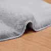  Mű Nyúl Szőr Szőnyeg Olite Szürke 80 x 120 cm Poliészter