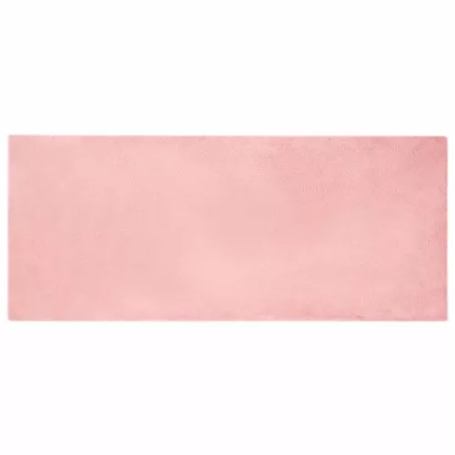  Mű Nyúl Szőr Szőnyeg Rózsaszín 80 x 200 cm Poliészter
