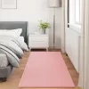  Mű Nyúl Szőr Szőnyeg Olite Rózsaszín 100 x 200 cm Poliészter