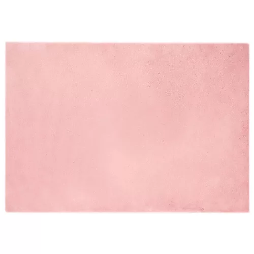  Mű Nyúl Szőr Szőnyeg Rózsaszín 140 x 200 cm Poliészter