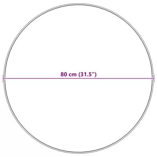  Mű Nyúl Szőr Szőnyeg Olite Rózsaszín Ø 80 cm Poliészter