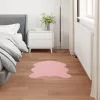  Mű Nyúl Szőr Szőnyeg Olite Rózsaszín 50 x 80 cm Poliészter