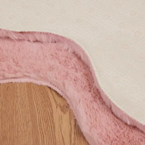  Mű Nyúl Szőr Szőnyeg Olite Rózsaszín 80 x 120 cm Poliészter