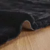  Mű Nyúl Szőr Szőnyeg Fekete 80 x 200 cm Poliészter