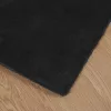  Mű Nyúl Szőr Szőnyeg Olite Fekete 100 x 200 cm Poliészter