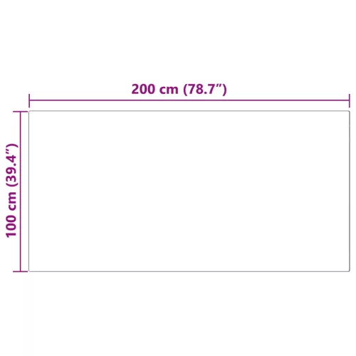  Mű Nyúl Szőr Szőnyeg Olite Fekete 100 x 200 cm Poliészter