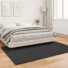  Mű Nyúl Szőr Szőnyeg Olite Fekete 160 x 230 cm Poliészter
