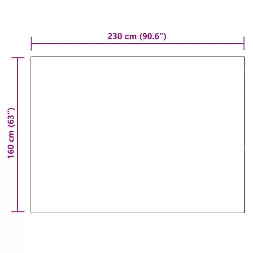  Mű Nyúl Szőr Szőnyeg Olite Fekete 160 x 230 cm Poliészter