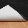  Mű Nyúl Szőr Szőnyeg Fekete 240 x 240 cm Poliészter