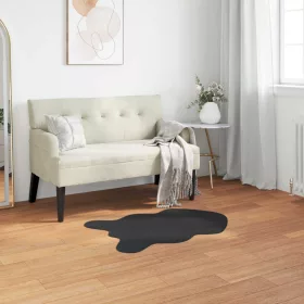    Mű Nyúl Szőr Szőnyeg Olite Fekete 80 x 120 cm Poliészter