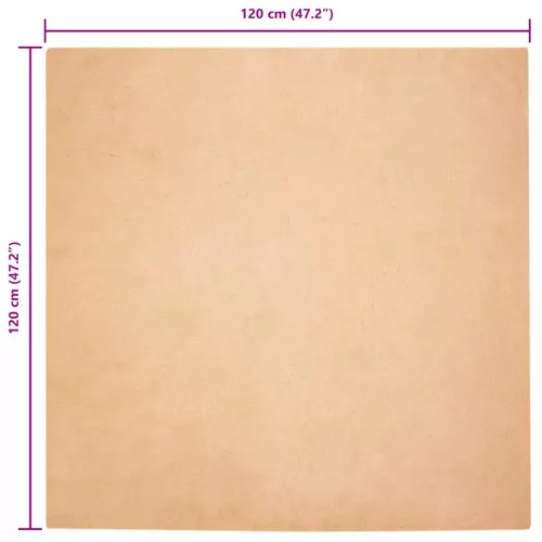  Mű Nyúl Szőr Szőnyeg Tópszínű 120 x 120 cm Poliészter