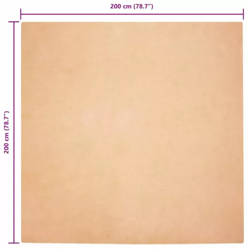 Mű Nyúl Szőr Szőnyeg Tópszínű 200 x 200 cm Poliészter