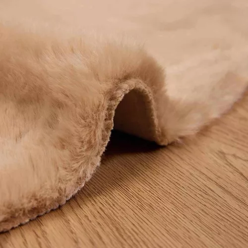  Mű Nyúl Szőr Szőnyeg Tópszínű Ø 120 cm Poliészter