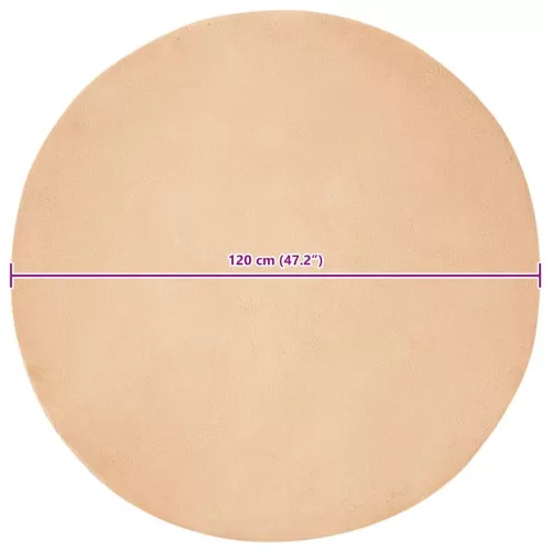  Mű Nyúl Szőr Szőnyeg Tópszínű Ø 120 cm Poliészter