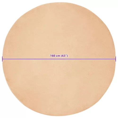  Mű Nyúl Szőr Szőnyeg Tópszínű Ø 160 cm Poliészter