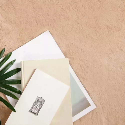  Mű Nyúl Szőr Szőnyeg Tópszínű Ø 200 cm Poliészter