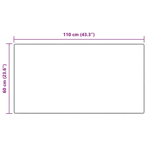  Mű Nyúl Szőr Szőnyeg Olite Antracit 60 x 110 cm Poliészter