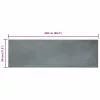  Mű Nyúl Szőr Szőnyeg Antracit 80 x 250 cm Poliészter