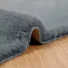  Mű Nyúl Szőr Szőnyeg Olite Antracit 100 x 200 cm Poliészter