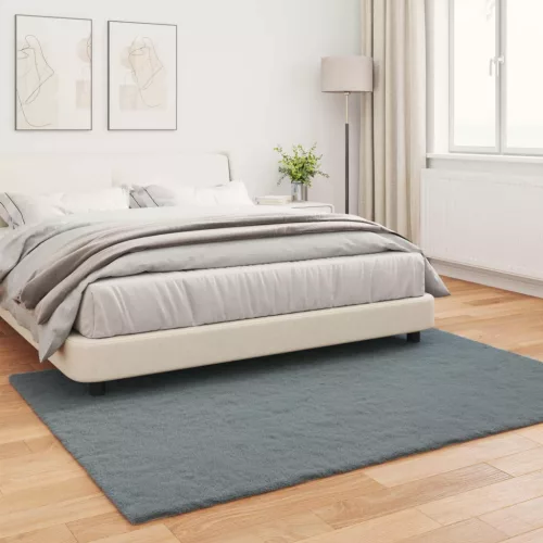  Mű Nyúl Szőr Szőnyeg Olite Antracit 160 x 230 cm Poliészter