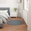  Mű Nyúl Szőr Szőnyeg Olite Antracit Ø 100 cm Poliészter