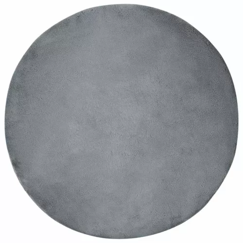  Mű Nyúl Szőr Szőnyeg Antracit Ø 200 cm Poliészter