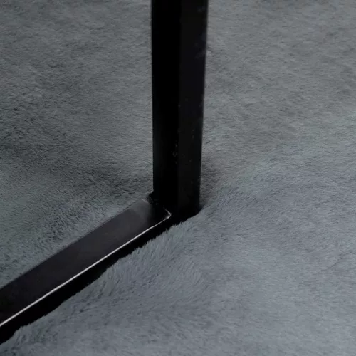  Mű Nyúl Szőr Szőnyeg Antracit Ø 200 cm Poliészter