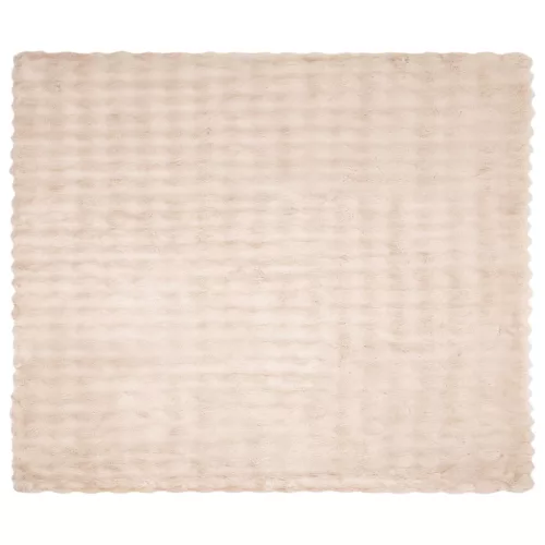  Műnyúl szőrmés takaró Bézs 220 x 240 cm Poliészter