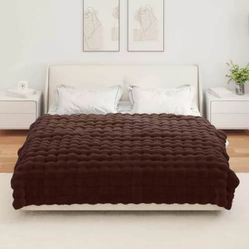  Műnyúl szőrmés takaró Teve 150 x 220 cm Poliészter