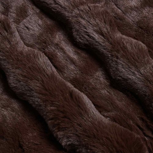  Műnyúl szőrmés takaró Teve 220 x 240 cm Poliészter