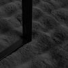  Műnyúl szőrmés takaró 4 pcs Sötétszürke 240 x 270 cm Poliészter