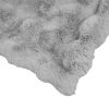  Műnyúl szőrmés takaró Szürke 150 x 220 cm Poliészter