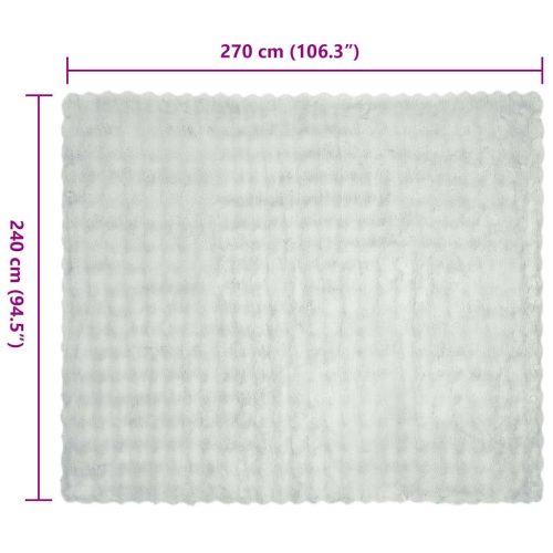  Műnyúl szőrmés takaró 4 pcs Szürke 240 x 270 cm Poliészter