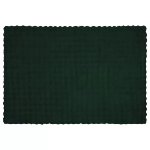  Műnyúl szőrmés takaró Sötétzöld 150 x 220 cm Poliészter