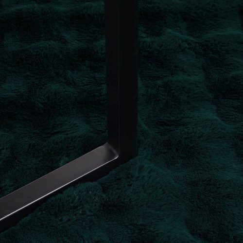  Műnyúl szőrmés takaró 4 pcs Sötétzöld 220 x 240 cm Poliészter