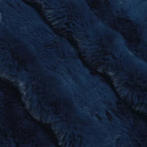  Műnyúl szőrmés takaró Tengerkék 220 x 240 cm Poliészter
