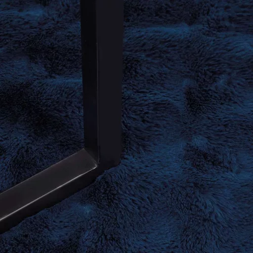  Műnyúl szőrmés takaró 4 pcs Tengerkék 150 x 220 cm Poliészter