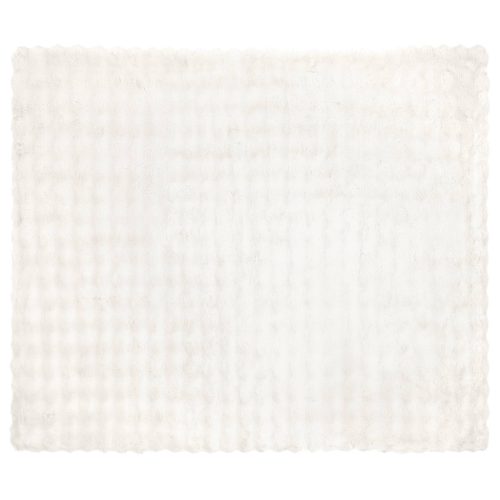  Műnyúl szőrmés takaró Fehér 240 x 270 cm Poliészter