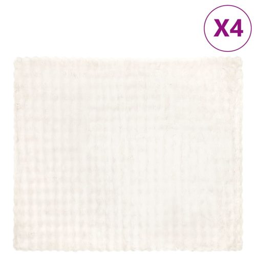  Műnyúl szőrmés takaró 4 pcs Fehér 240 x 270 cm Poliészter
