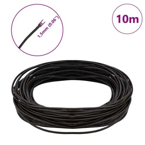  Bőr zsinór Sötét Barna Ø1,5 mm x 10 m Bőr