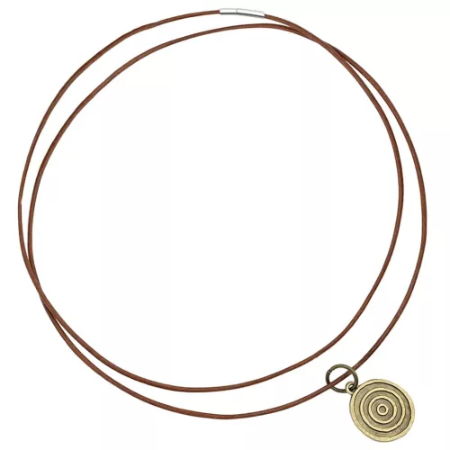  Bőr zsinór Világos Barna Ø1 mm x 10 m Bőr