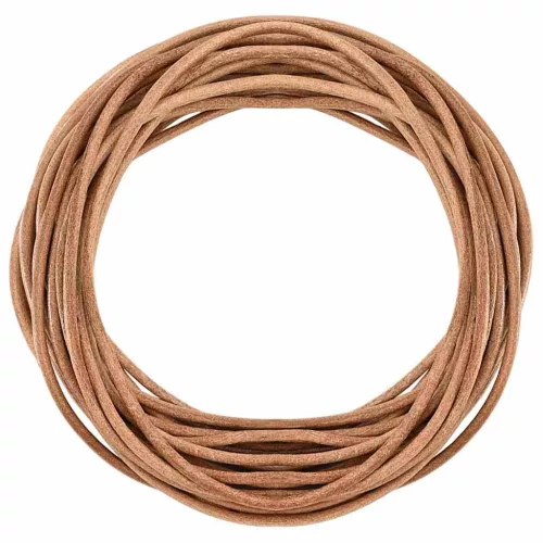  Bőr zsinór Barna Ø3 mm x 5 m Bőr
