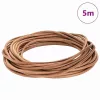  Bőr zsinór Barna Ø5 mm x 5 m Bőr