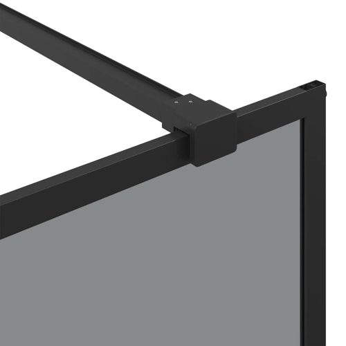  Walk-in zuhanyfal Fekete 80 x 195 cm edzett üveg