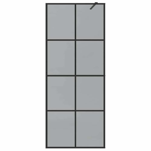  Walk-in zuhanyfal Fekete 80 x 195 cm edzett üveg