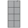  Walk-in zuhanyfal Fekete 90 x 195 cm edzett üveg