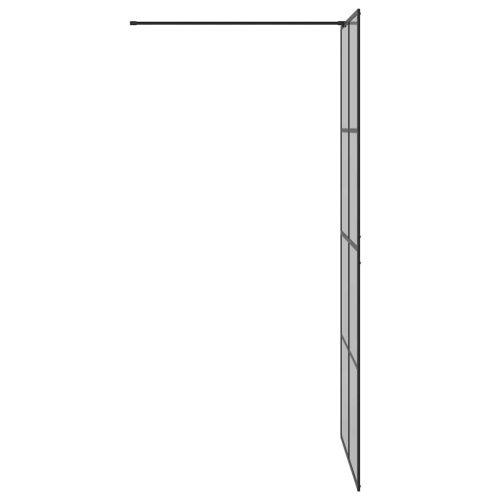  Walk-in zuhanyfal Fekete 90 x 195 cm edzett üveg