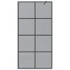  Walk-in zuhanyfal Fekete 100 x 195 cm edzett üveg